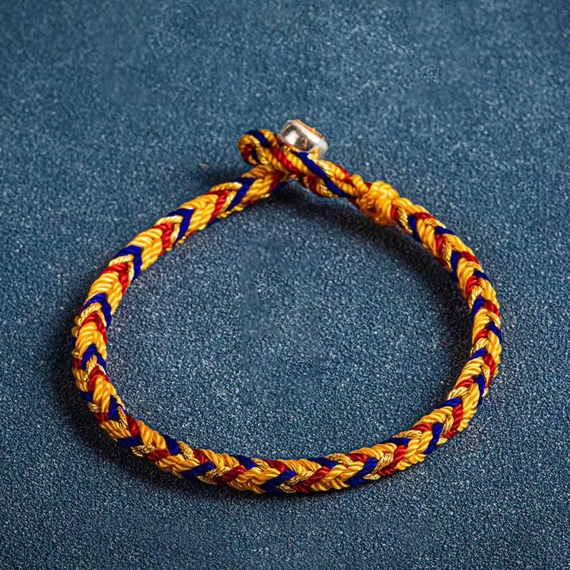 "May you be safe and sound all year round" Lucky Multicolored Bracelet