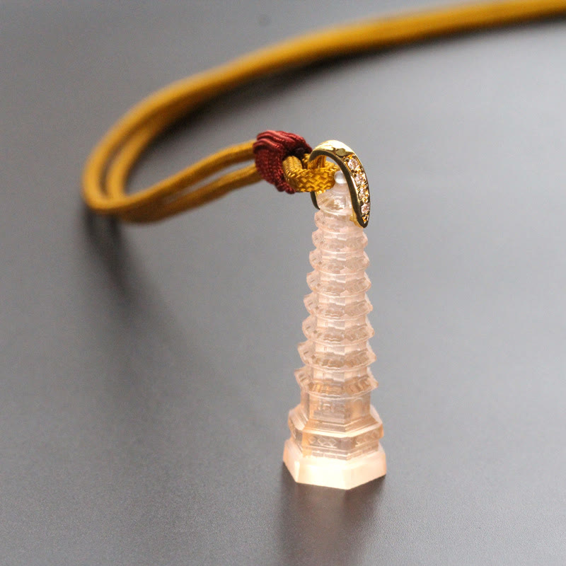 Liuli Ancient Pagoda Wisdom Necklace