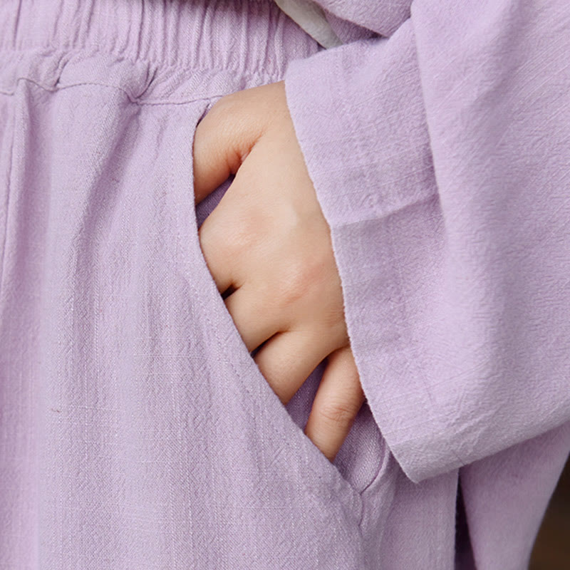 Tactile Breathable Linen Harem Pants for Mindful Meditation and Yoga