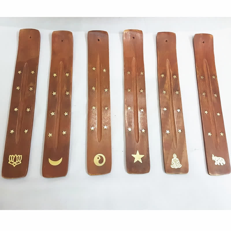 Handmade Wood Incense Burner Decoration (Random Type)