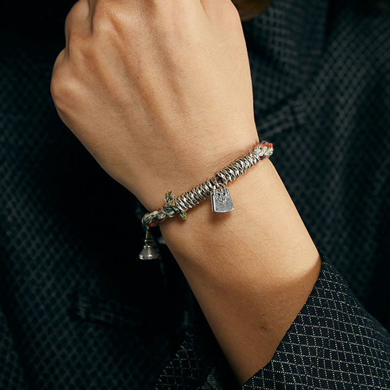 925 Sterling Silver Handmade Protection Multiple Strands Bracelet