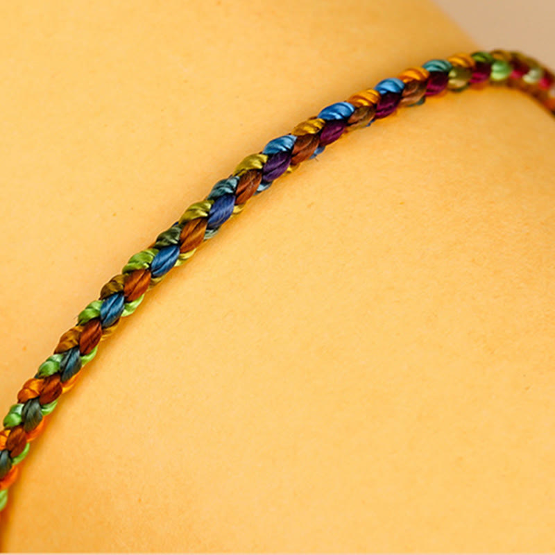"May all your wishes come true" Lucky Multicolored Bracelet