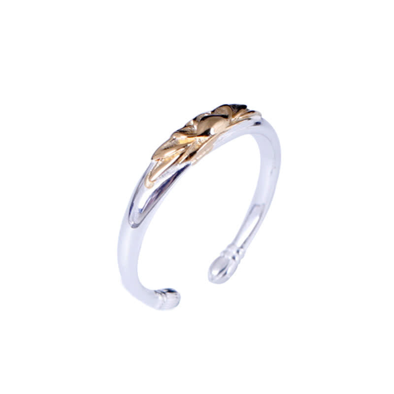 Handmade 925 Sterling Silver Lotus Flower Adjustable Ring
