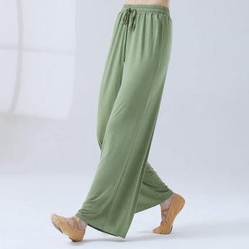 Soft Modal Flowing Wide-Leg Yoga Meditation Pants