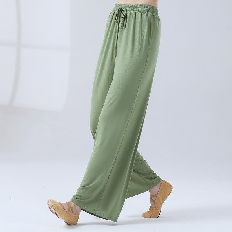 Soft Modal Flowing Wide-Leg Yoga Meditation Pants