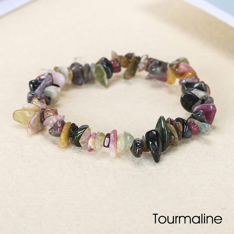 Irregular Cut Crystal Stone Bracelet | Natural Energy Anchor