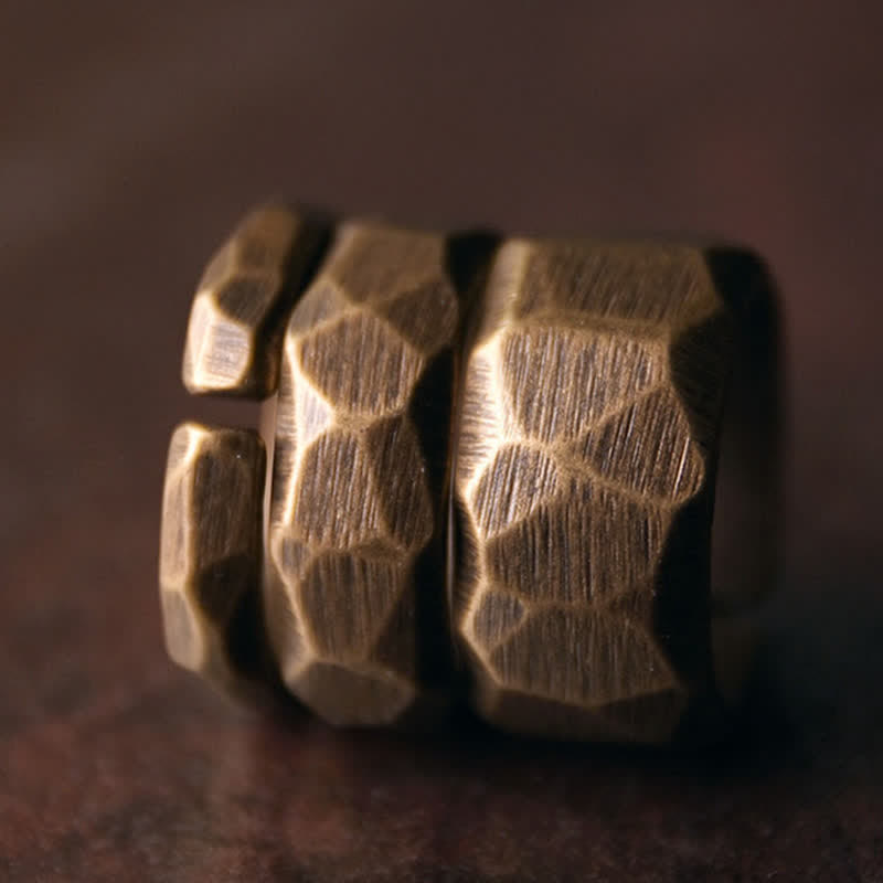 Tibetan Simple Design Copper Wealth Ring