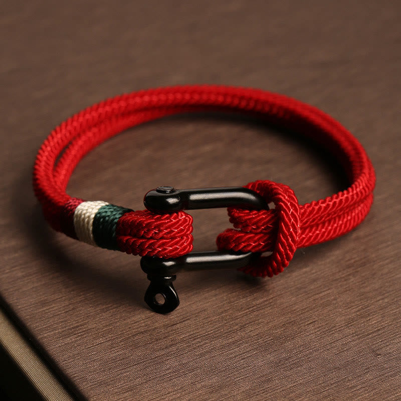 Simple Design Luck Stainless Steel Buckle Bracelet