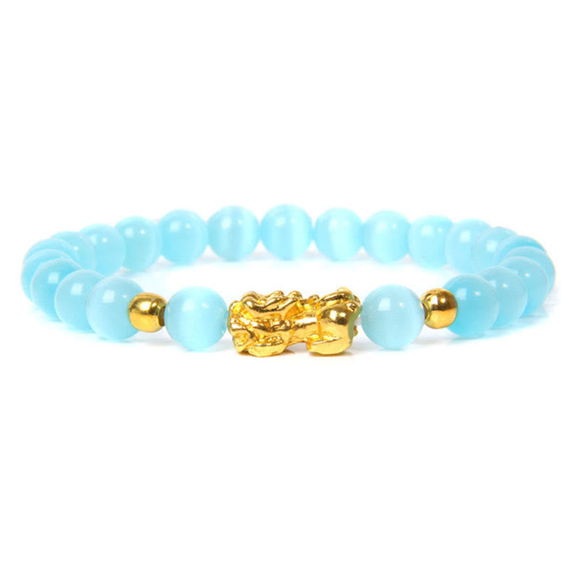 FengShui Lucky Pixiu Obsidian Wealth Bracelet