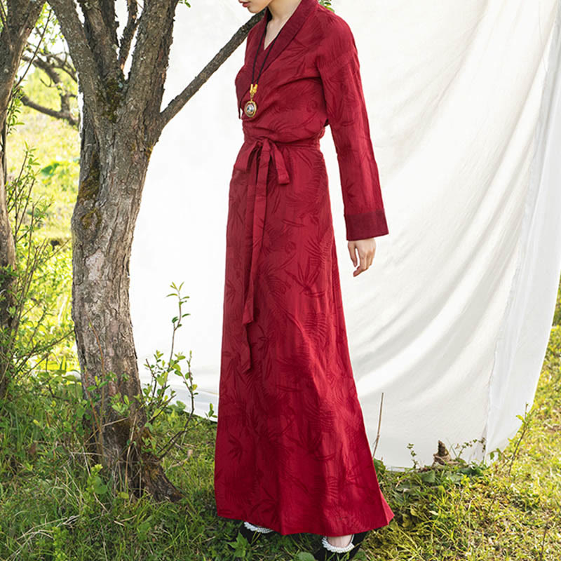 Flowing Wrap Lhasa Mindful Meditation Maxi Dress