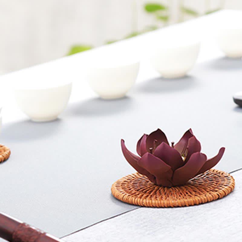 Intricate Tibetan Lotus Motif Incense Burner & Meditation Vessel