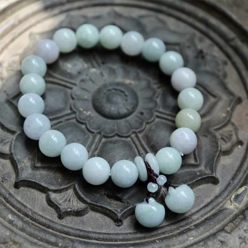 Natural Jade Pi Xiu Buddha Gourd Apple Success Bracelet