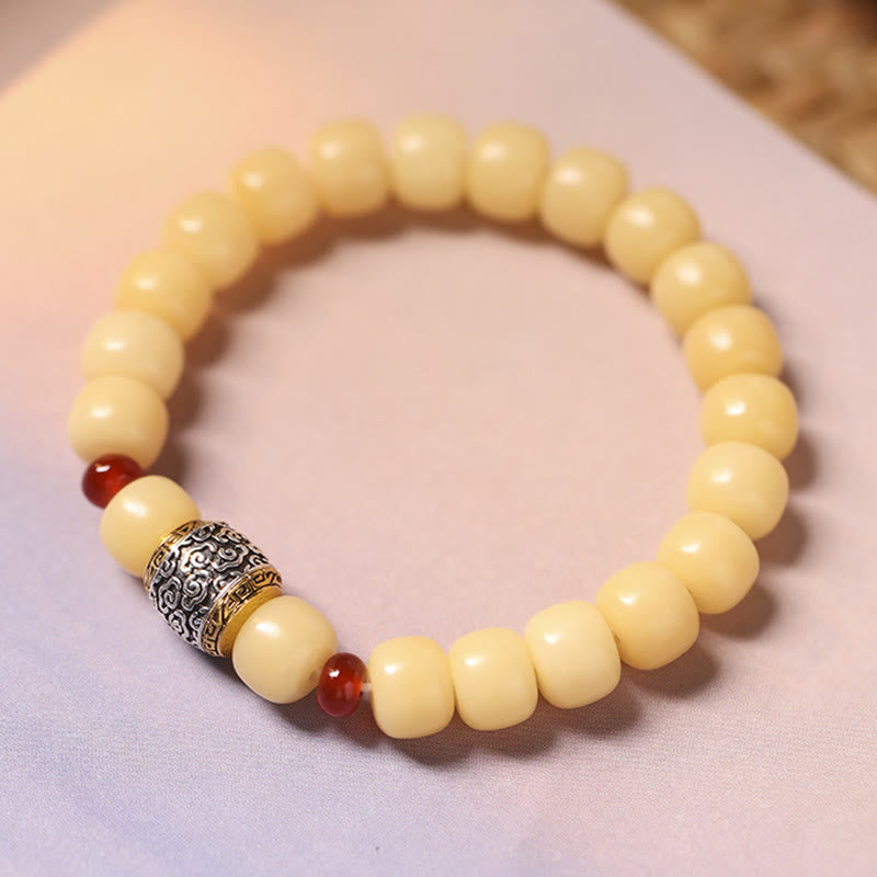 Bodhi Seed Auspicious Cloud Fu Character Bead Peace Bracelet