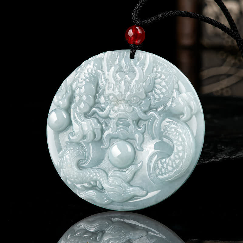 ❗❗❗A Flash Sale- Chinese Zodiac Dragon Jade Success Amulet String Necklace