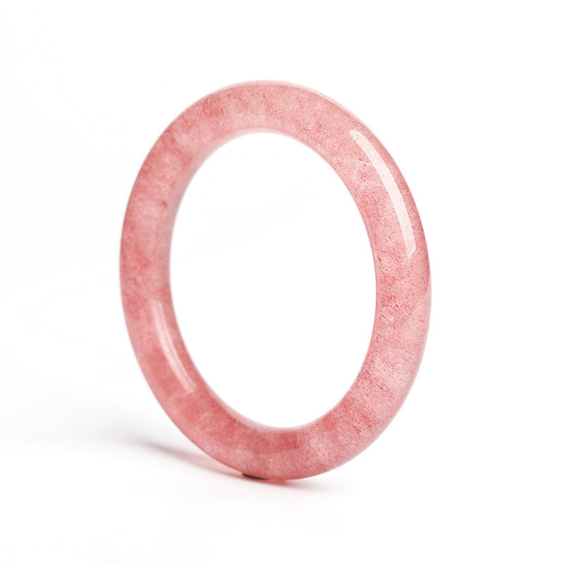 Natural Strawberry Quartz Love Healing Bracelet Bangle