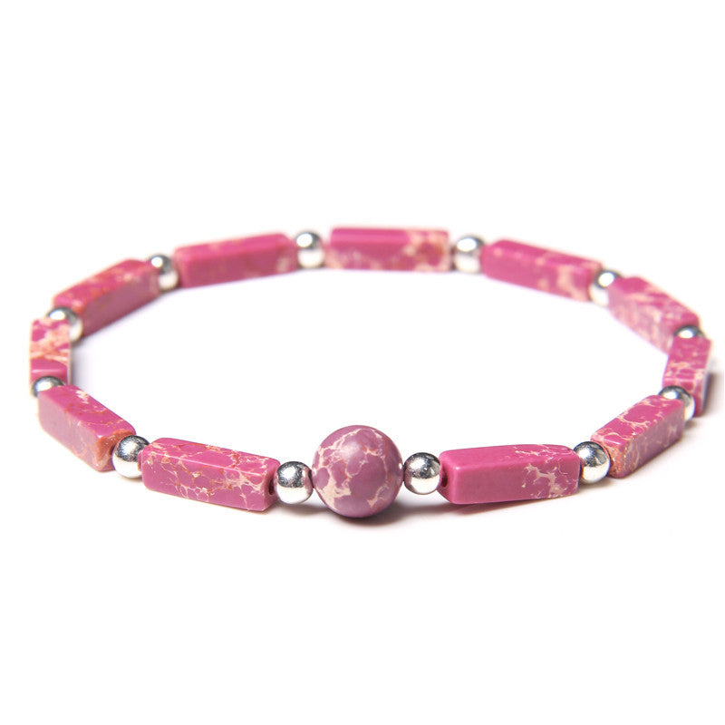 Natural Crystal Amethyst Tiger Eye Spiritual Balance Bracelet