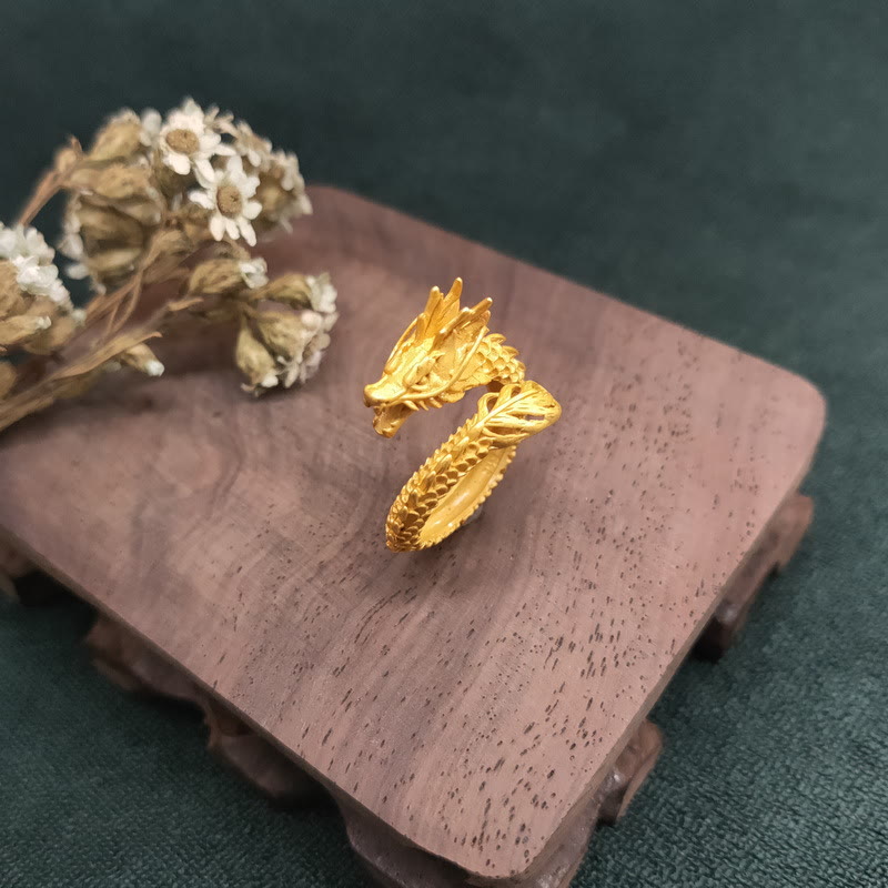 Golden Dragon Success Strength Ring