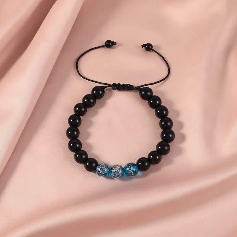 Black Obsidian Luminous Glowstone Strength Bracelet