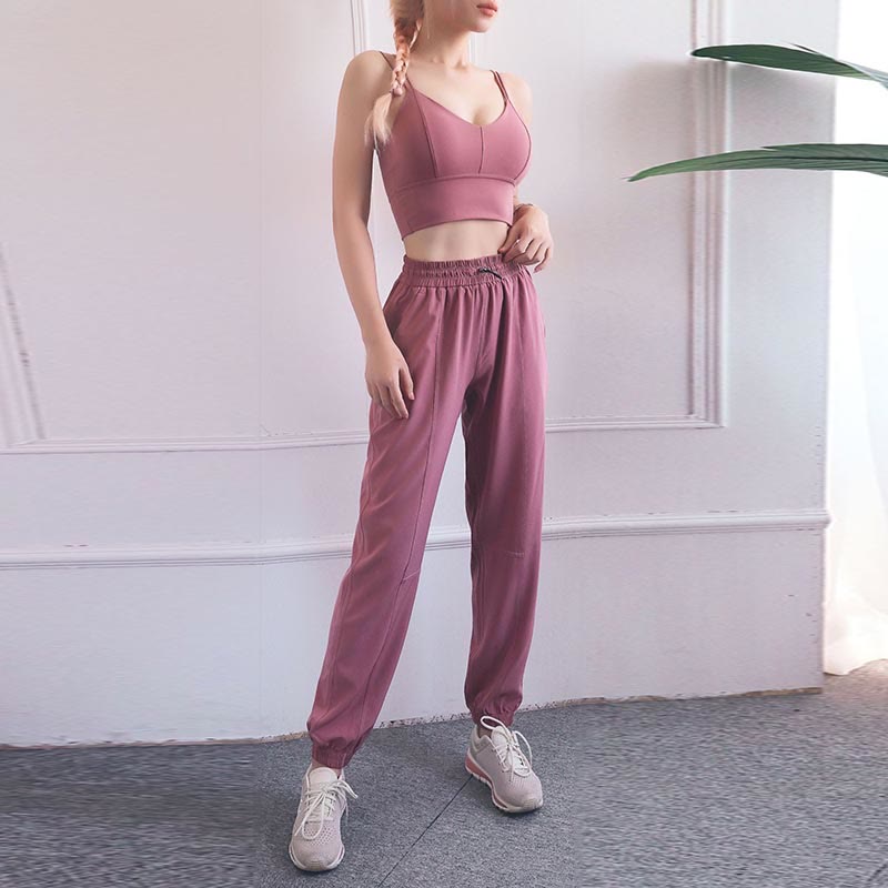 High Waist Fitness Yoga Sports Jogger Track Pants With Pockets Sweatpants