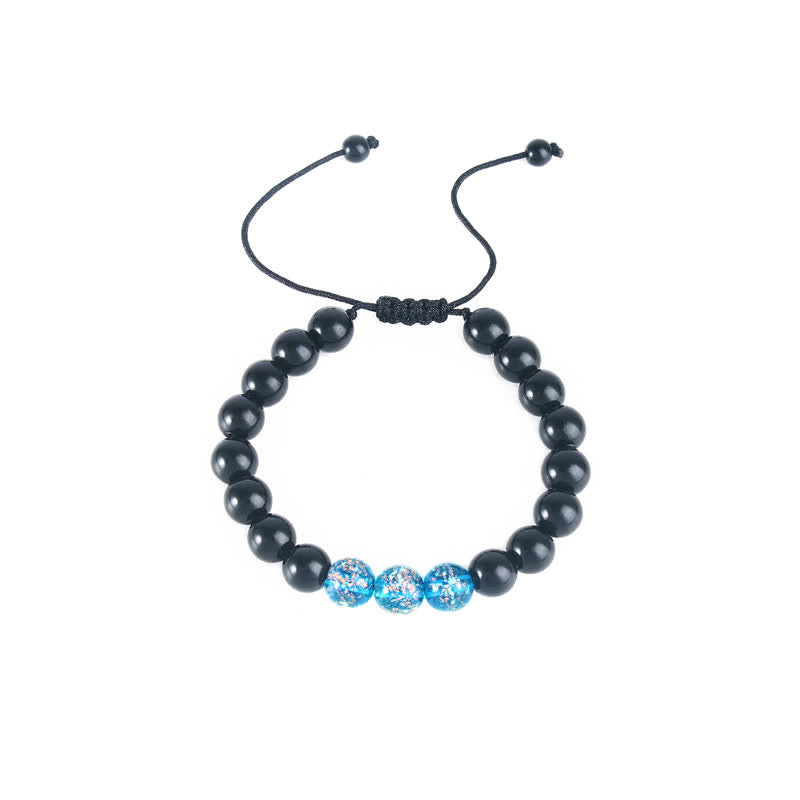 Black Obsidian Luminous Glowstone Strength Bracelet