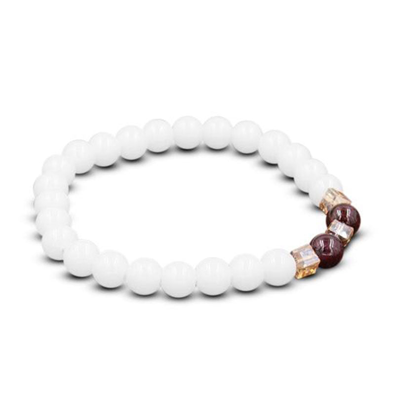 Natural White Jade Protection Bracelet