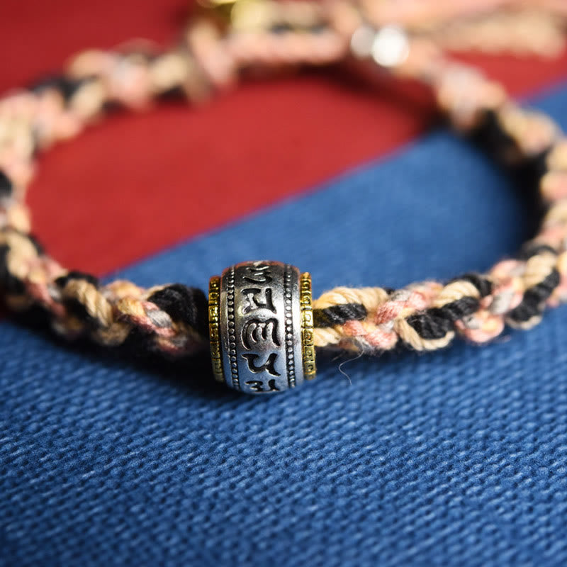 Zakiram Goddess of Wealth Om Mani Padme Hum Peace Handmade Bracelet