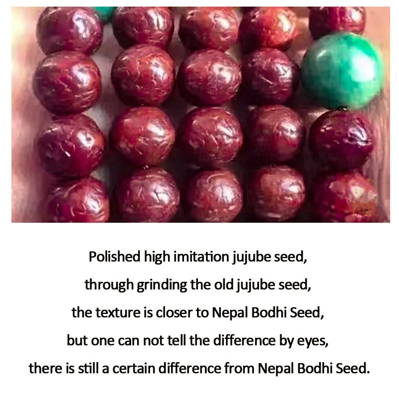 Handmade Nepal 108 Bodhi Seed Mala Tassel Bracelet