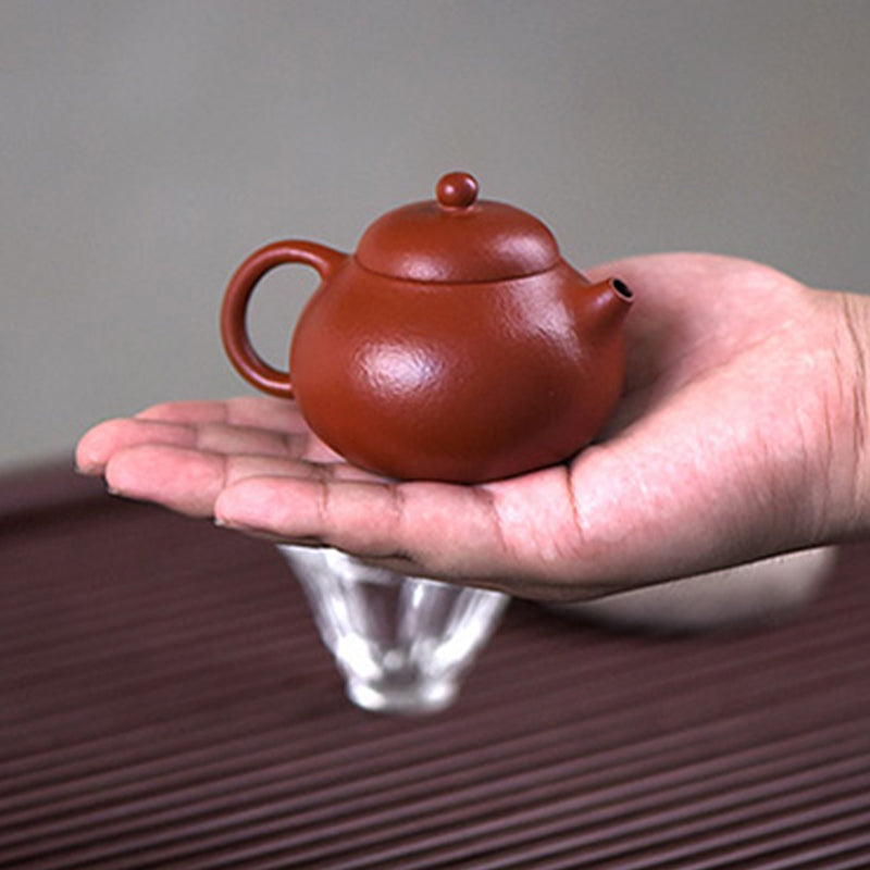 Yixing All Handmade Wen Dan Brown Purple Clay Kung Fu Teapot
