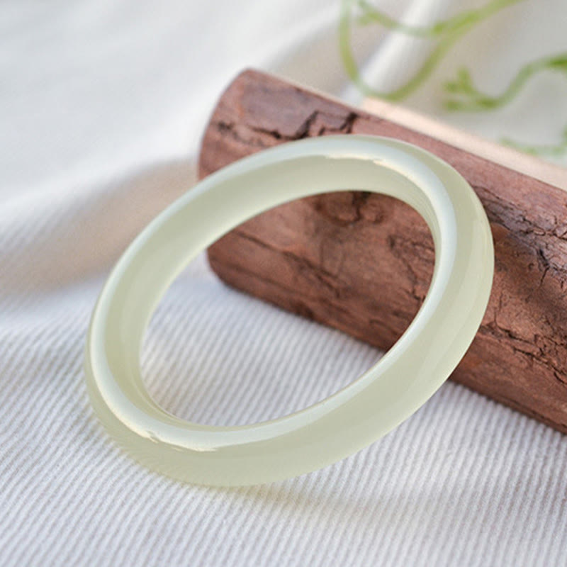 Natural Afghanistan Jade Abundance Cuff Bracelet Bangle