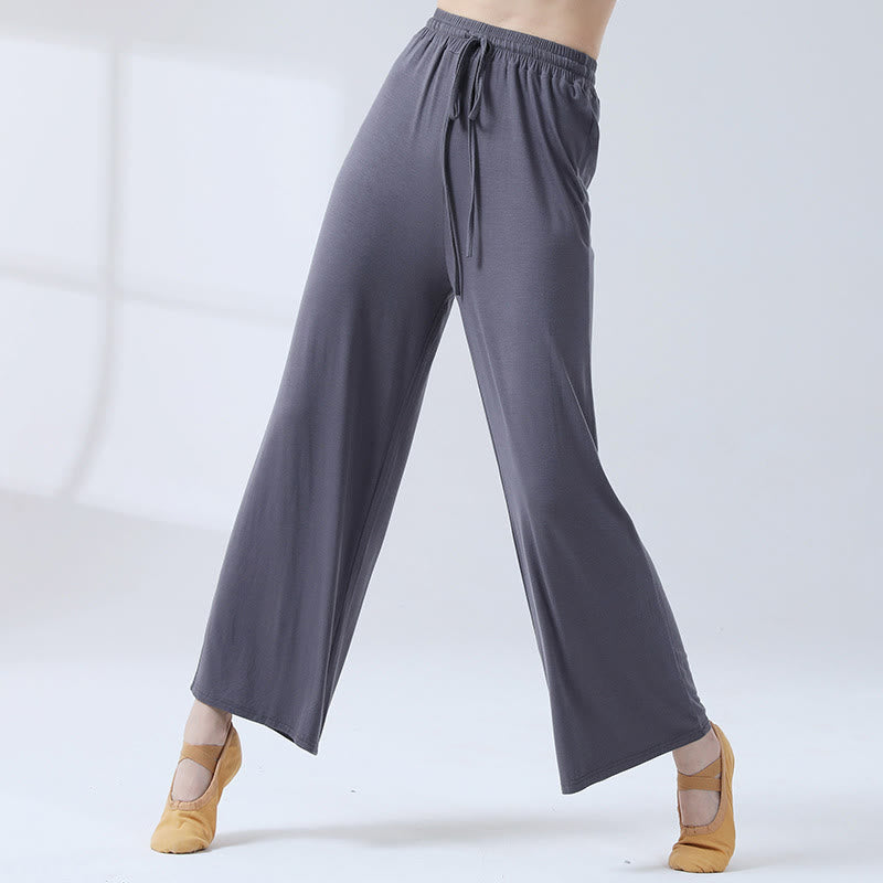 Soft Modal Flowing Wide-Leg Yoga Meditation Pants