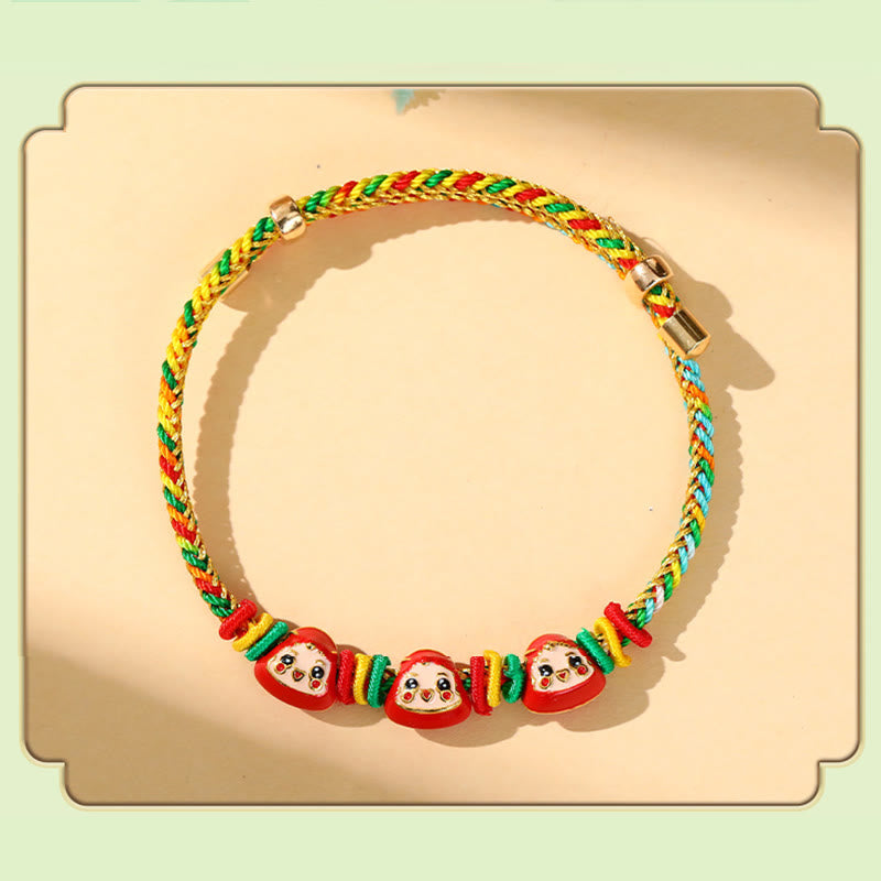 Colorful Rope Zongzi Pattern Luck Handmade Child Adult Bracelet