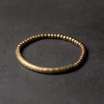 Simple Design Copper Brass Bead Luck Wealth Bracelet