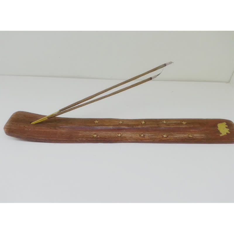 Handmade Wood Incense Burner Decoration (Random Type)