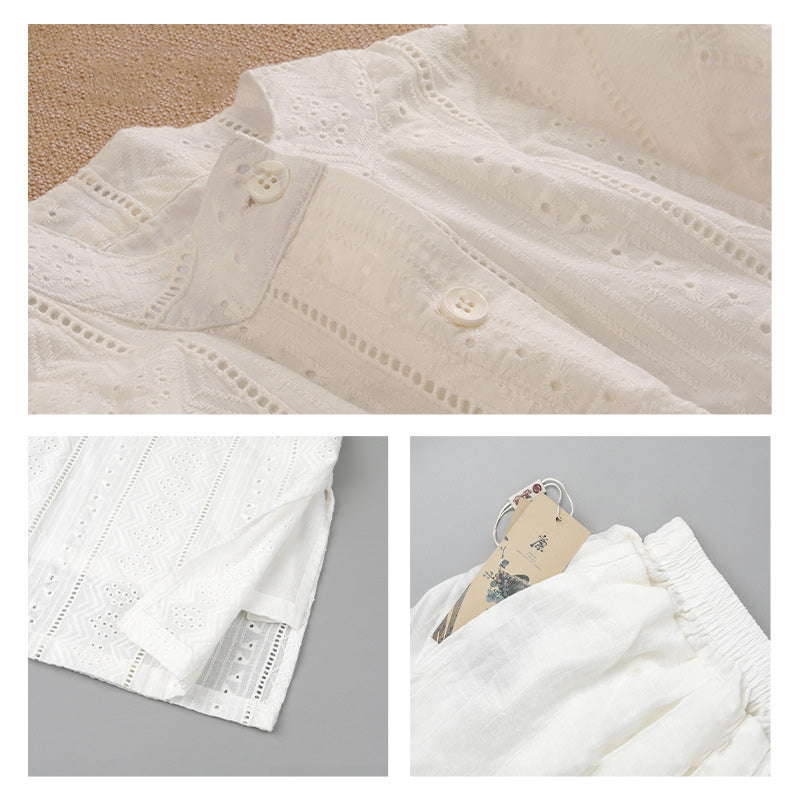Breathable Cotton Two-Piece Long Sleeve Meditation and Movement Set