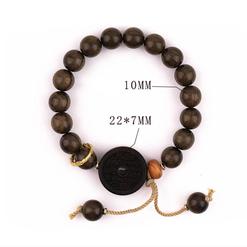 Ebony Wood Mountain Ghosts Spend Money Balance Bracelet