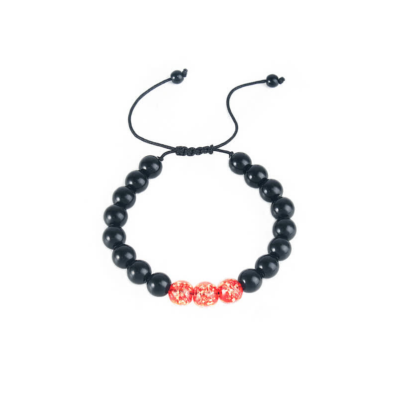 Black Obsidian Luminous Glowstone Strength Bracelet