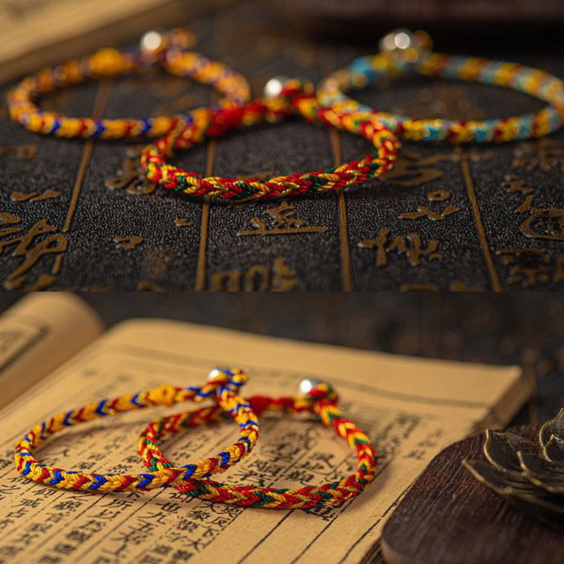 "May you be good fortune and success" Lucky Multicolored Bracelet