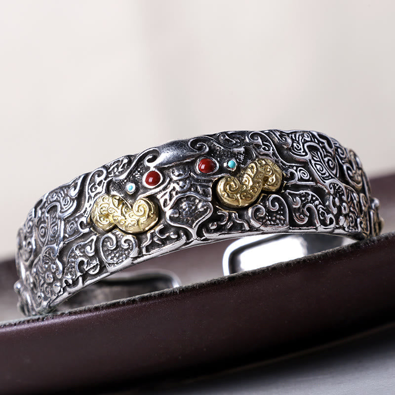 FengShui Engraving PiXiu Blessing Bracelet Bangle