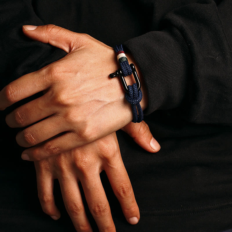 Simple Design Luck Stainless Steel Buckle Bracelet
