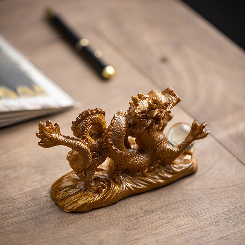 Year Of The Dragon Color Changing Resin Luck Success Tea Pet Home Figurine Decoration