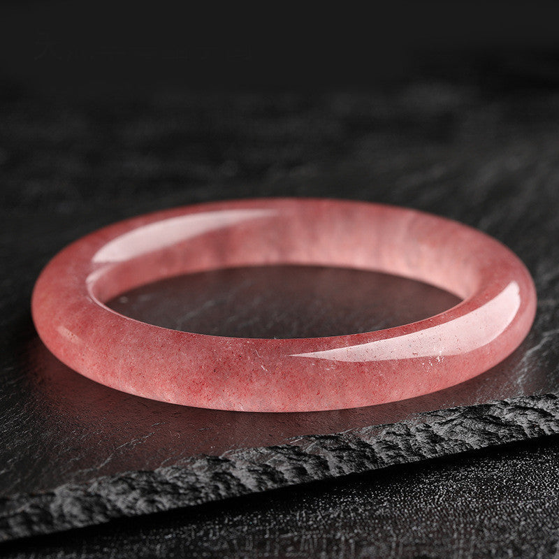 Natural Strawberry Quartz Love Healing Bracelet Bangle