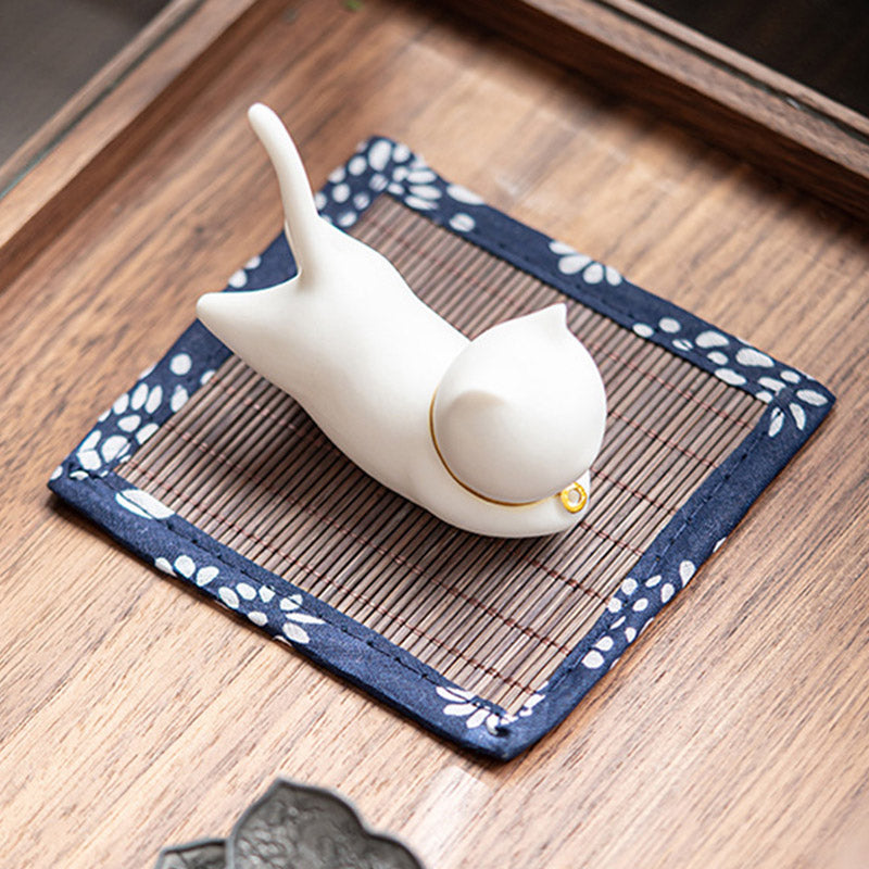 Handcrafted Ceramic Animal Figurine Incense Burner and Desktop Decoration
