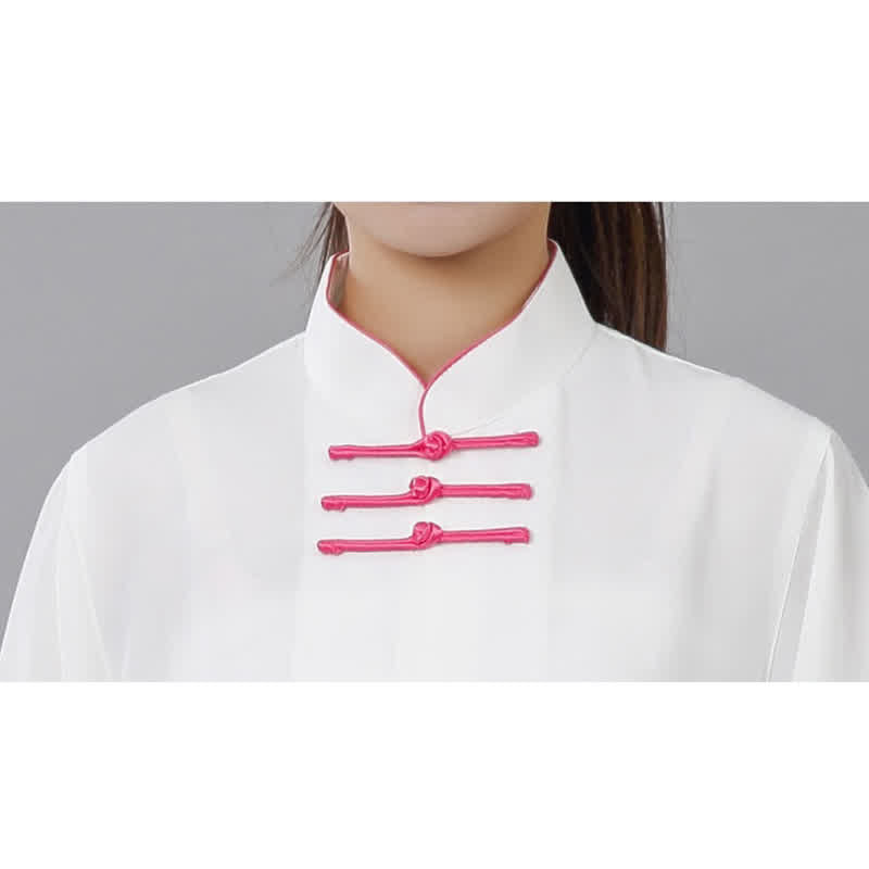 Lotus Print Flowing Qi Gong Meditation Two-Piece Set