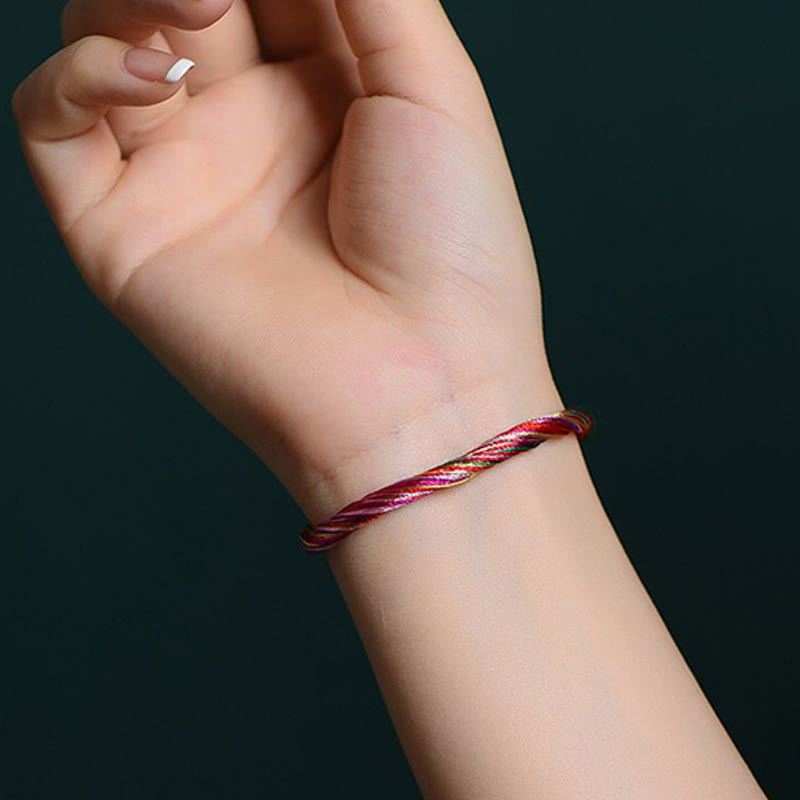 Tibetan Handmade Five Colorful Thread Dragon Boat Festival Protection Adult Child String Bracelet