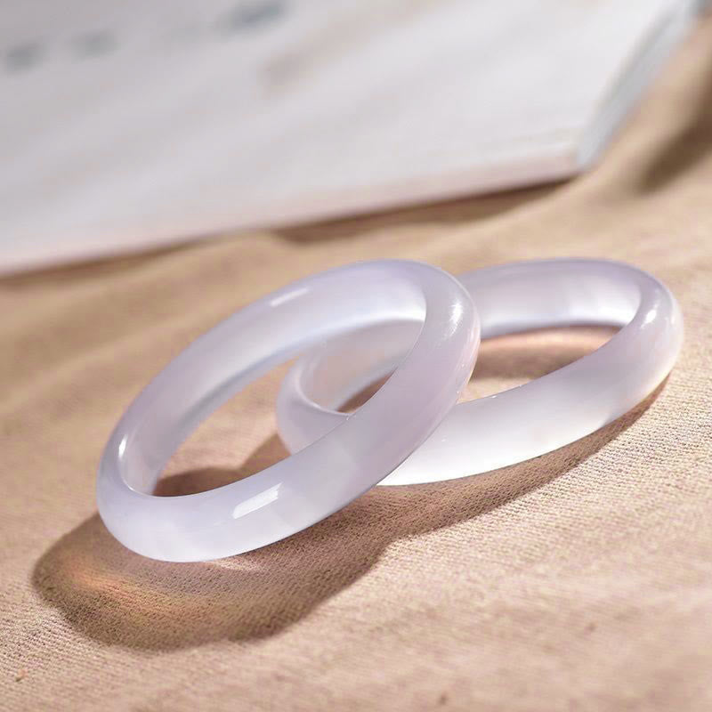 Natural Purple Jade Soothing Protection Bracelet Bangle