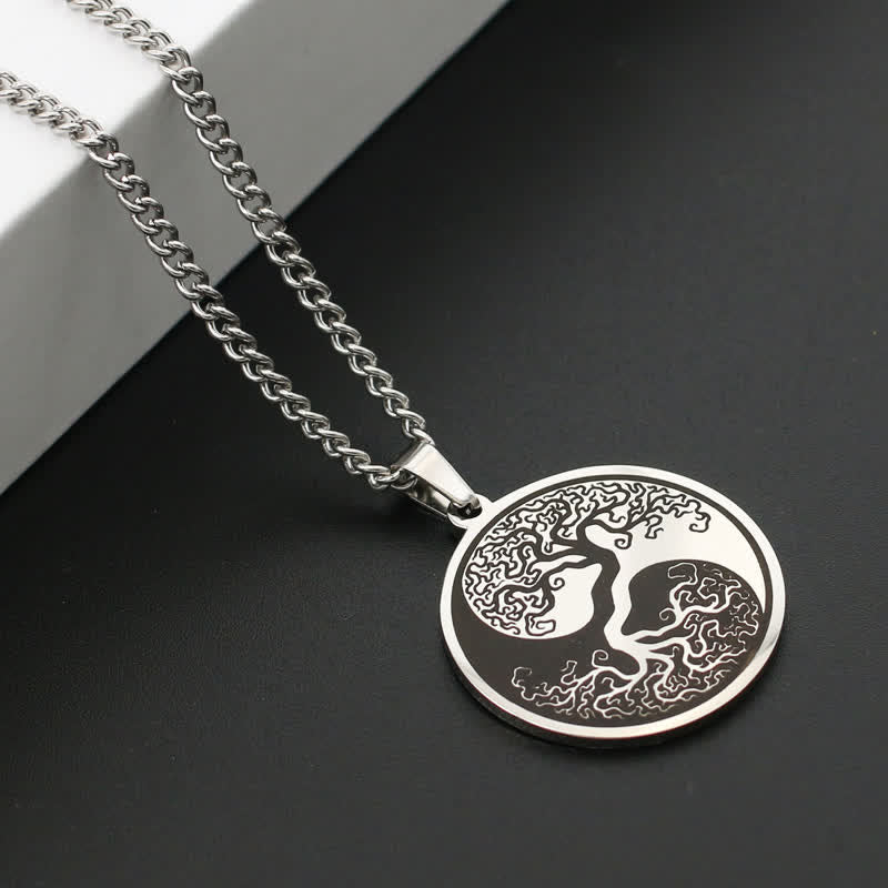 The Tree of Life Titanium Steel Connection Necklace Pendant