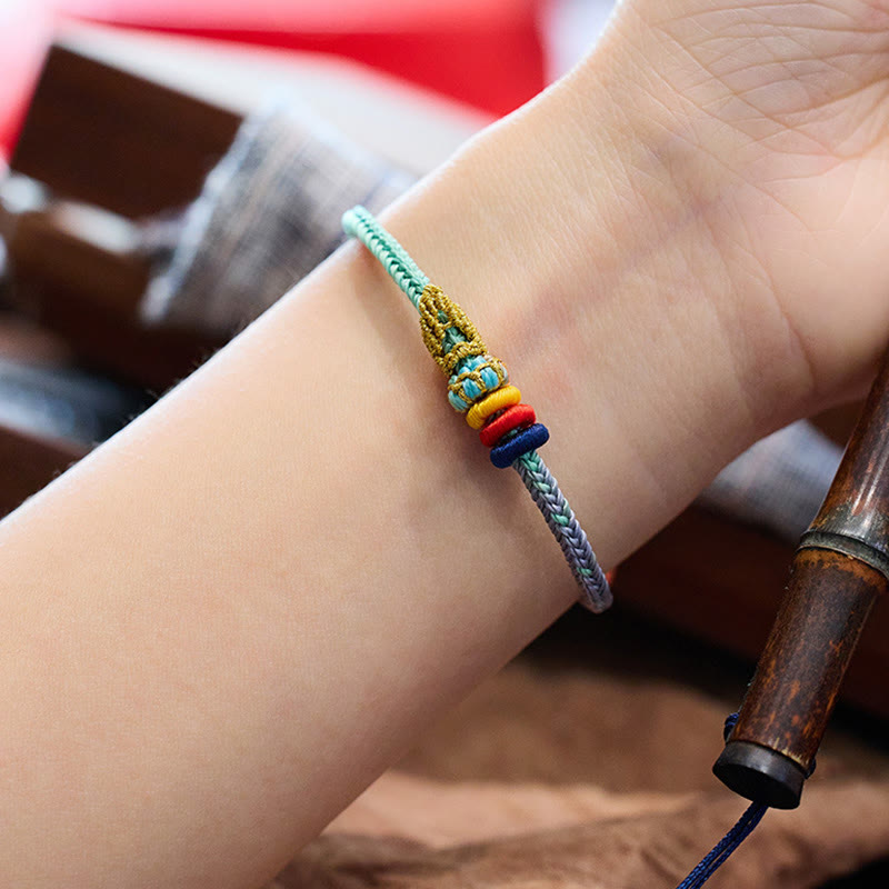 Hand-Braided Eight-Thread Rope Endless Knot Harmony Bracelet