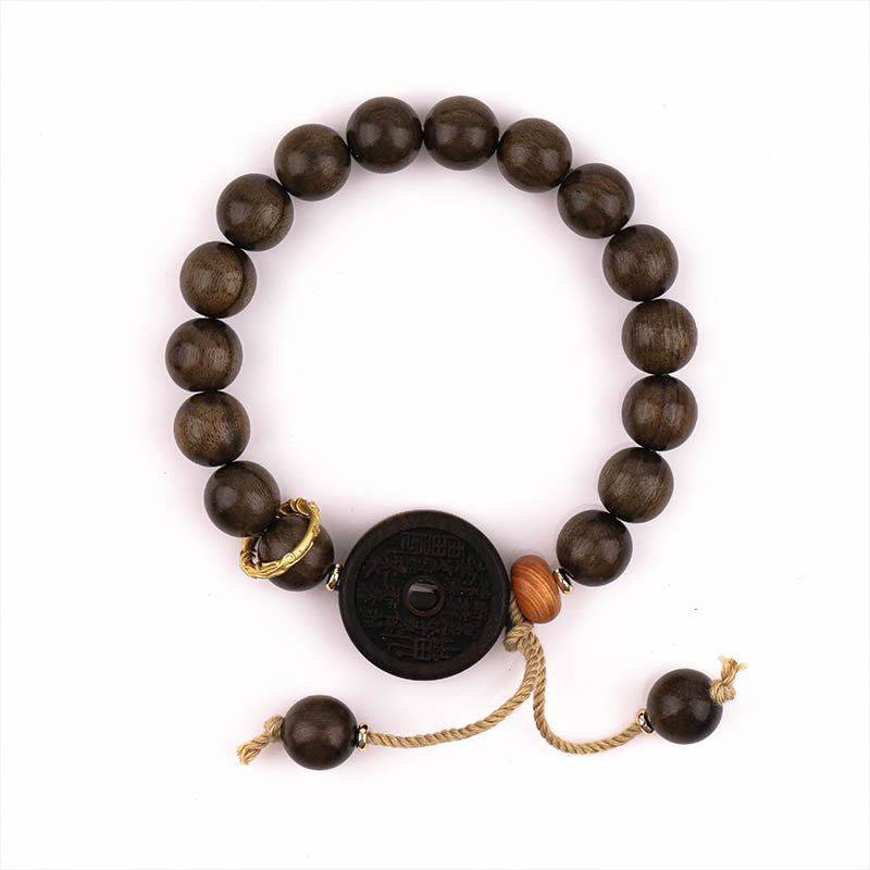 Ebony Wood Mountain Ghosts Spend Money Balance Bracelet