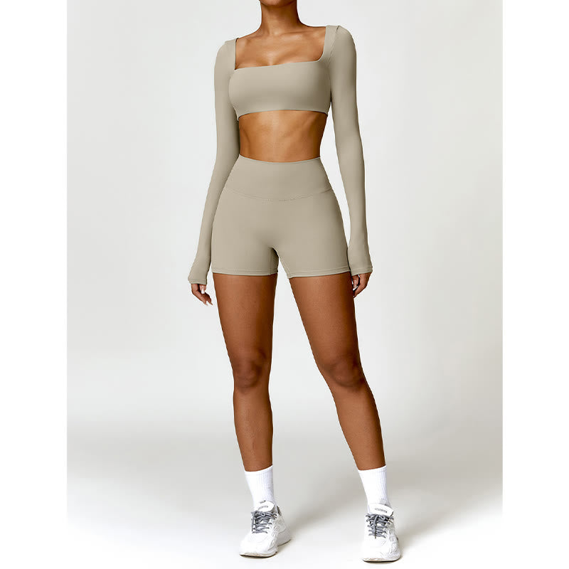 Breathable Stretch Backless Yoga Meditation 2-Piece Outfit