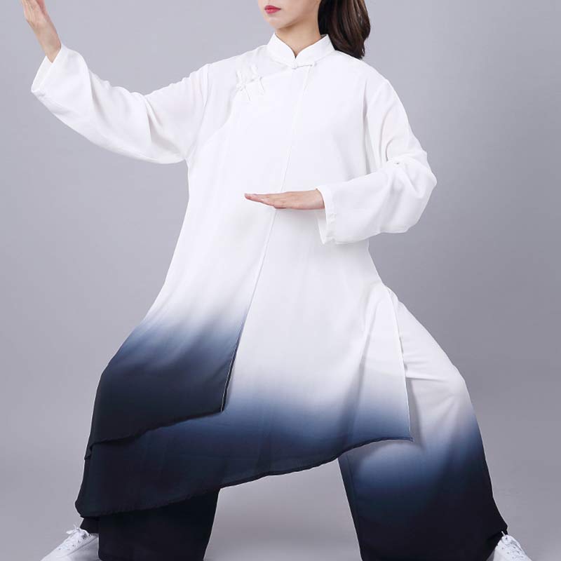 Handcrafted Silk-Linen Gradient Flow Meditation and Tai Chi Set